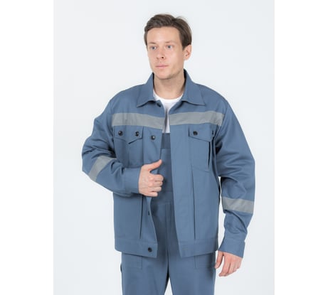 Мужской летний костюм с полукомбинезоном ООО ТД Пермодежда, серый, 96-100, 158-164 арт.864.865.4-1