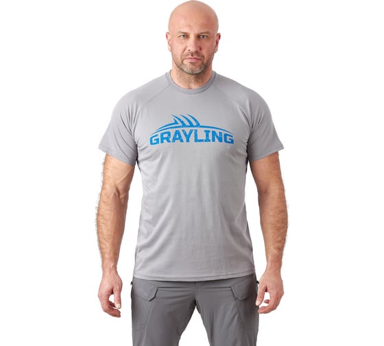Футболка 7.62 Logo T-Shirt 7TS-01GR серая, хлопок, р.L 4610097012679