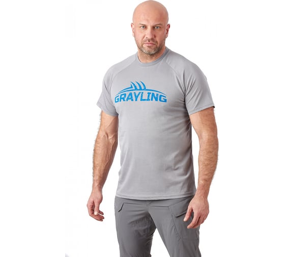 Футболка 7.62 Logo T-Shirt 7TS-01GR серая, хлопок, р.S 4610097012839
