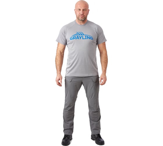 Футболка 7.62 Logo T-Shirt 7TS-01GR серая, хлопок, р.S 4610097012839