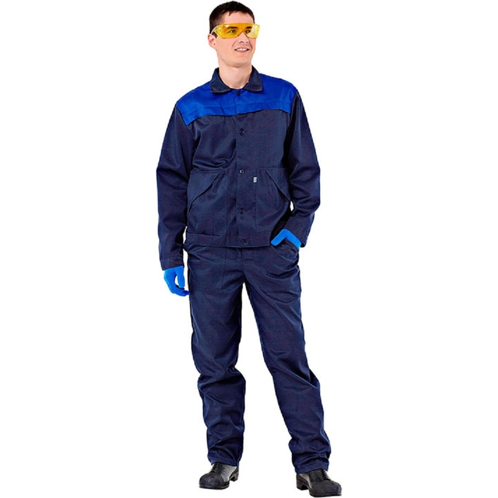 Мужской костюм АМПАРО Сатурн, куртка и полукомбинезон, синий ...