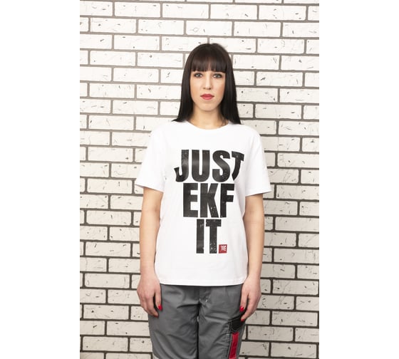 Футболка EKF белая Just it, р. XXL T-shirt_JustEKFit_w_XXL