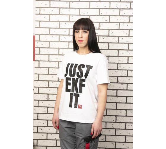Футболка EKF белая Just it, р. XL T-shirt_JustEKFit_w_XL