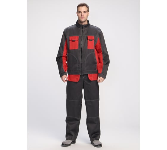 Костюм ФАКЕЛ Темп серый/красный, р. 48-50, рост 170-176 87488538.003 1