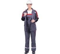 Женская летняя куртка iForm ХАЙ-ТЕК SAFETY серый/красный/черный Кур 421/104/170
