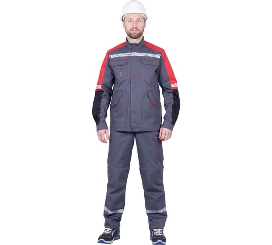 Летняя куртка iForm ХАЙ-ТЕК SAFETY серый/красный/черный Кур 1600/112/182 1
