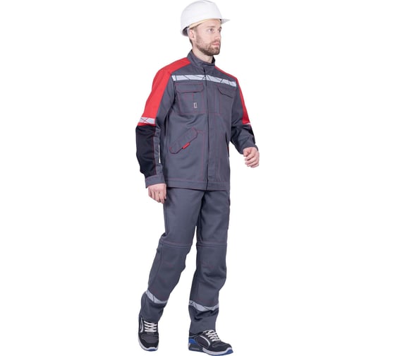 Летняя куртка iForm ХАЙ-ТЕК SAFETY серый/красный/черный Кур 1600/88/170