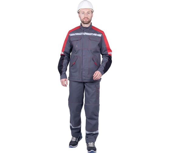 Летняя куртка iForm ХАЙ-ТЕК SAFETY серый/красный/черный Кур 1600/104/182