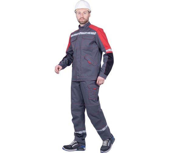 Летняя куртка iForm ХАЙ-ТЕК SAFETY серый/красный/черный Кур 1600/104/182