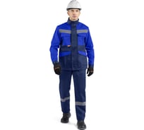 Мужской костюм ТЕХНОСЭЙФ УРАЛ темно-синий/василек, р. 88-92/170-176 4687203159115