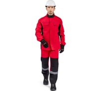 Мужской костюм ТЕХНОСЭЙФ ВЯТКА красный/черный, р. 88-92/182-188 4640271084352