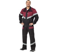 Костюм Авангард. Профессиональная экипировка Каскад черный/бордовый, р. 112-116, рост 182-188 80325