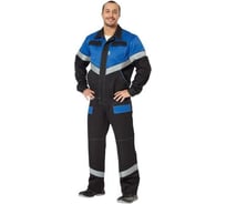 Костюм Авангард. Профессиональная экипировка Каскад черный/васильковый, р. 96-100, рост 182-188 80334