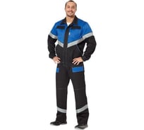 Костюм Авангард. Профессиональная экипировка Каскад черный/васильковый, р.104-108, рост 170-176 80335