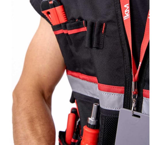 Универсальный регулируемый жилет монтажника Система LO43175 КМ-TOOLVESTBAG-23