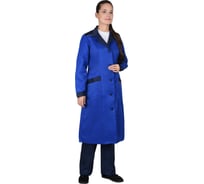 Женский халат СИРИУС Технолог, синий с васильковым, р. 48-50/158-164 3572/3