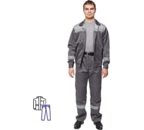 Рабочий летний мужской костюм ООО Комус л22-кбр темно-серый/светло-серый, р.48-50 170-176 816260