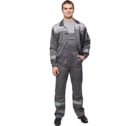 Мужской летний рабочий костюм ООО Комус л22-кпк темно-серый/светло-серый, р.44-46, рост 182-188 816290