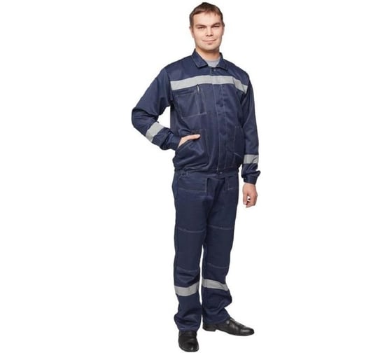 Мужской летний рабочий костюм ООО Комус л22-кпк темно-синий, р.52-54, рост 170-176 816236 1