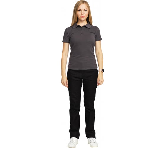 Женская рубашка-поло ООО Комус серая, р. M 1187805 1