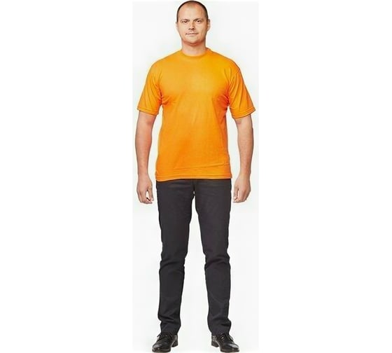 Футболка с коротким рукавом ООО Комус 160 г, оранжевая, р. XL 714374