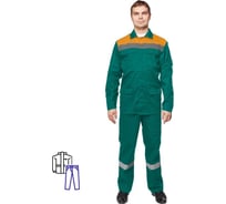 Рабочий летний мужской костюм ООО Комус л05-КБР зеленый с СОП, р. 52-54, рост 170-176 1583192