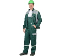 Летний костюм (куртка, полукомбинезон) Сириус ПРАКТИК-1 зеленый/серый, р.96-100, рост 170-176 44101