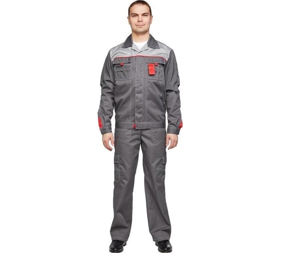 Женский летний рабочий костюм ООО Комус л10-КБР серый, размер 48-50, рост 170-176 1538663 1