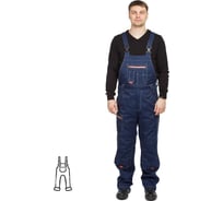 Мужской полукомбинезон ООО Комус л34-пк темно-синий/васильковый, р.48-50, 182-188 1724747