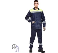 Рабочий летний мужской костюм ООО Комус л35-кпк синий/лимонный, р.44-46, 158-164 1754293