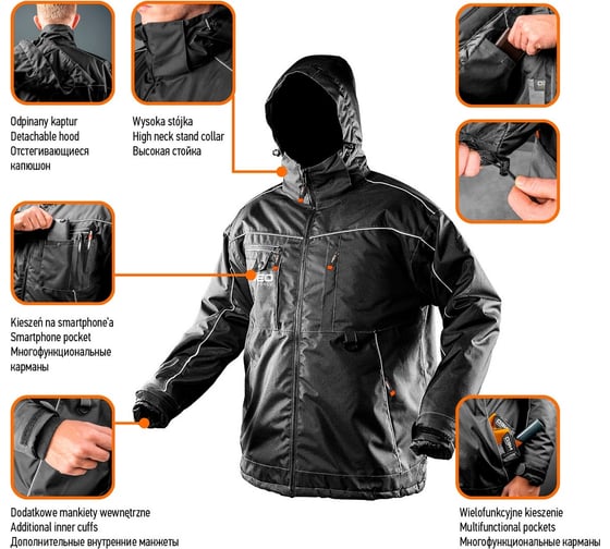 Рабочая куртка NEO Tools Oxford размер XL 81-570-XL