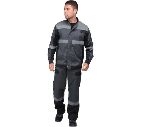 Костюм ГК Спецобъединение ГРАФИТ серый-черный, р.112-116, рост 170-176 Кос 574/112/170 1