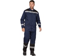 Костюм ГК Спецобъединение ПРОФЕССИОНАЛ темно-синий/черный, р.104-108, рост 158-164 Кос 034/104/158