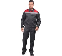 Костюм ГК Спецобъединение МАСТЕР ПРОФИ серый/красный, р.88-92, рост 182-188 Кос 040/88/182