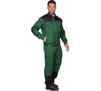 Костюм ГК Спецобъединение ТЕХНИК темно-зелёный/черный, р.88-92, рост 170-176 Кос 505/ 88/170