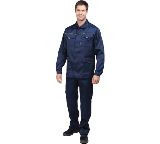 Костюм летний ГК Спецобъединение темно-синий, куртка+п/к, р. 104-108, рост 170-176 Кос 520/104/170 1