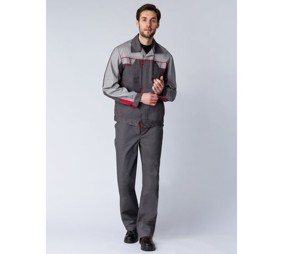 Костюм ФАКЕЛ Фаворит-1 NEW темно-серый/светло-серый, размер 64-66, рост 182-188 87468311.012 1