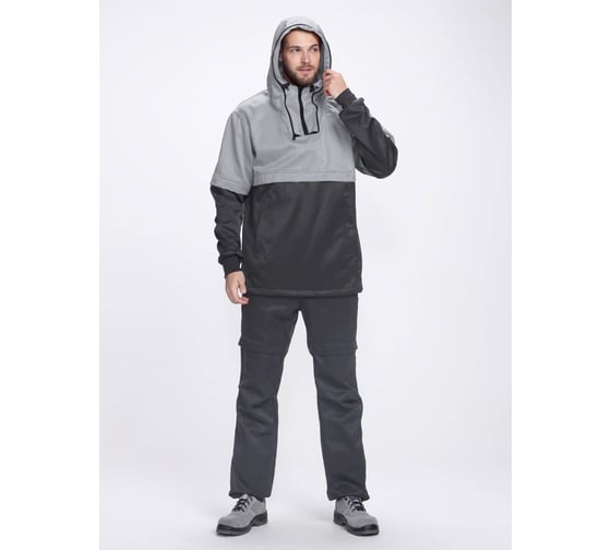 Мужской костюм ФАКЕЛ Защита, темно-серый/серый, 56-58; 170-176 87489386.006 1