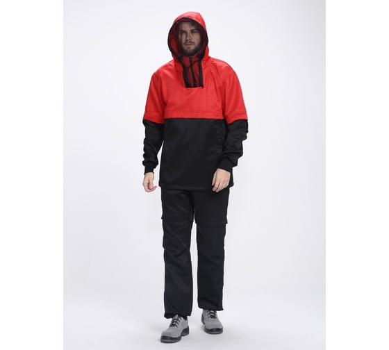 Мужской костюм ФАКЕЛ Защита, красный/черный, 52-54; 182-188 87489332.005 1