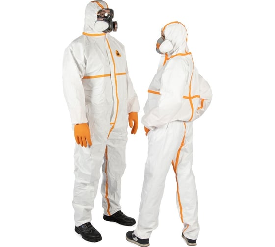 Комбинезон химзащиты Jeta Safety 4 тип, плотность, 65 г/м2, с проклеенными швами, р. XL/52-54 JPC-70-XL 1