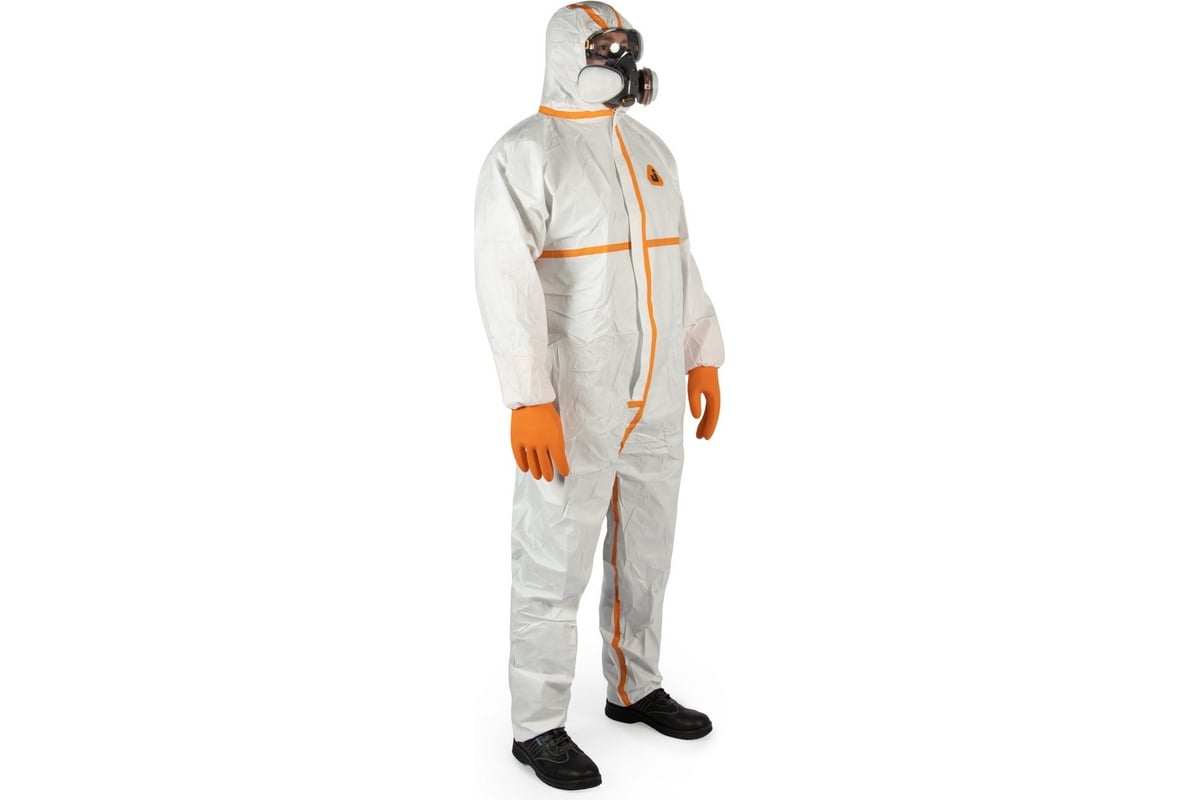 Комбинезон химзащиты Jeta Safety 4 тип, плотность, 65 г/м2, с ...