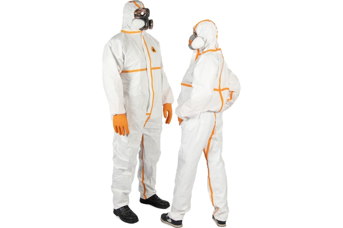 Комбинезон химзащиты Jeta Safety 4 тип, плотность, 65 г/м2, с ...