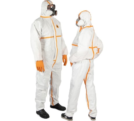 Комбинезон химзащиты Jeta Safety 4 тип, 65 г/м², с проклеенными швами, разм.XXL/54-56 JPC-70-XXL