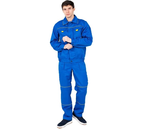 Костюм ООО ГУП Бисер Мастер-1 NEW василек/желтый, размер 52-54/170-176 4620170440077 1