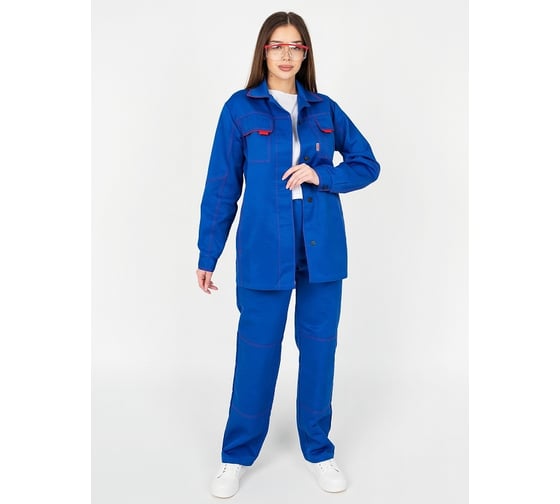 Женский костюм ООО ГУП Бисер Ладога василек/красный, размер 40-42/158-164 4640100805264 1