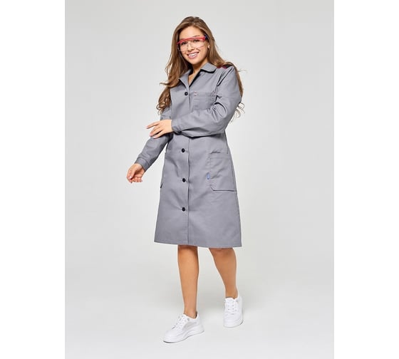 Женский халат для защиты от ОПЗ и МВ ООО ГУП Бисер Актив размер 60-62/158-164 4620170443207 1