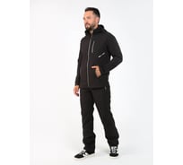 Мужская летняя куртка Софтшелл Молния, черная, р. 56, рост 188 4620170445553