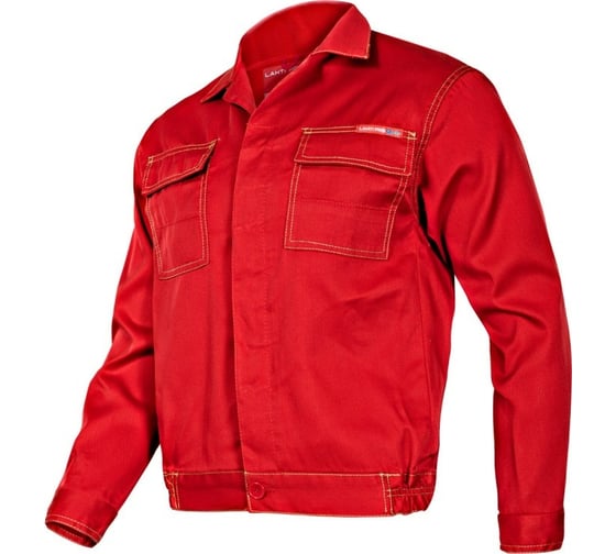 Рабочий комплект (куртка, полукомбинезон) LAHTI PRO красный, р. XL, рост 176 LPQE76XL