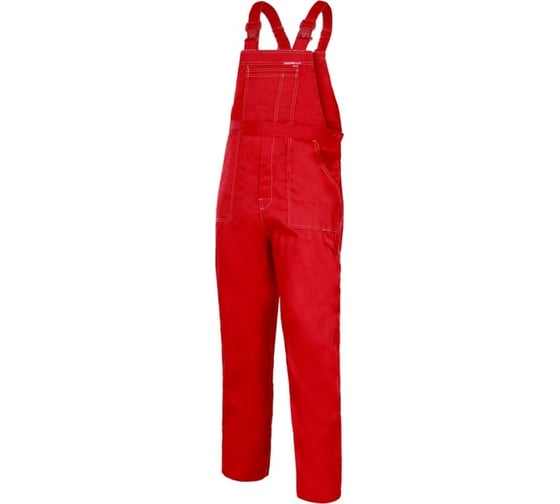 Рабочий комплект (куртка, полукомбинезон) LAHTI PRO красный, р. XL, рост 176 LPQE76XL
