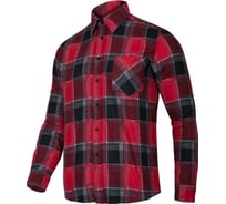 Рабочая фланелевая рубашка LAHTI PRO красно-черная, размер XL LPKF1XL